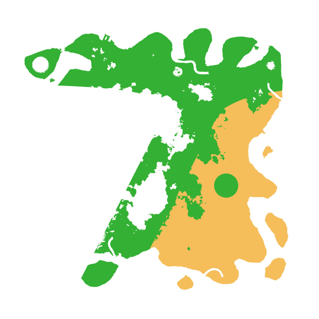 Biome Rust Map: Procedural Map, Size: 3500, Seed: 488281950
