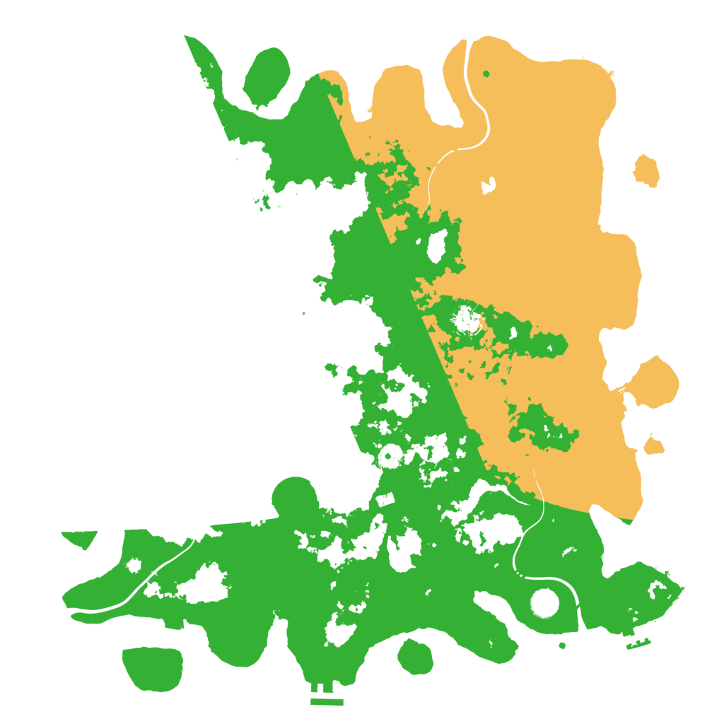 Biome Rust Map: Procedural Map, Size: 4450, Seed: 1467239899