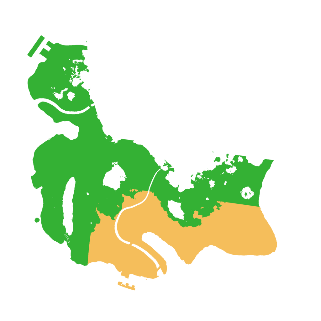 Biome Rust Map: Procedural Map, Size: 2682, Seed: 4632