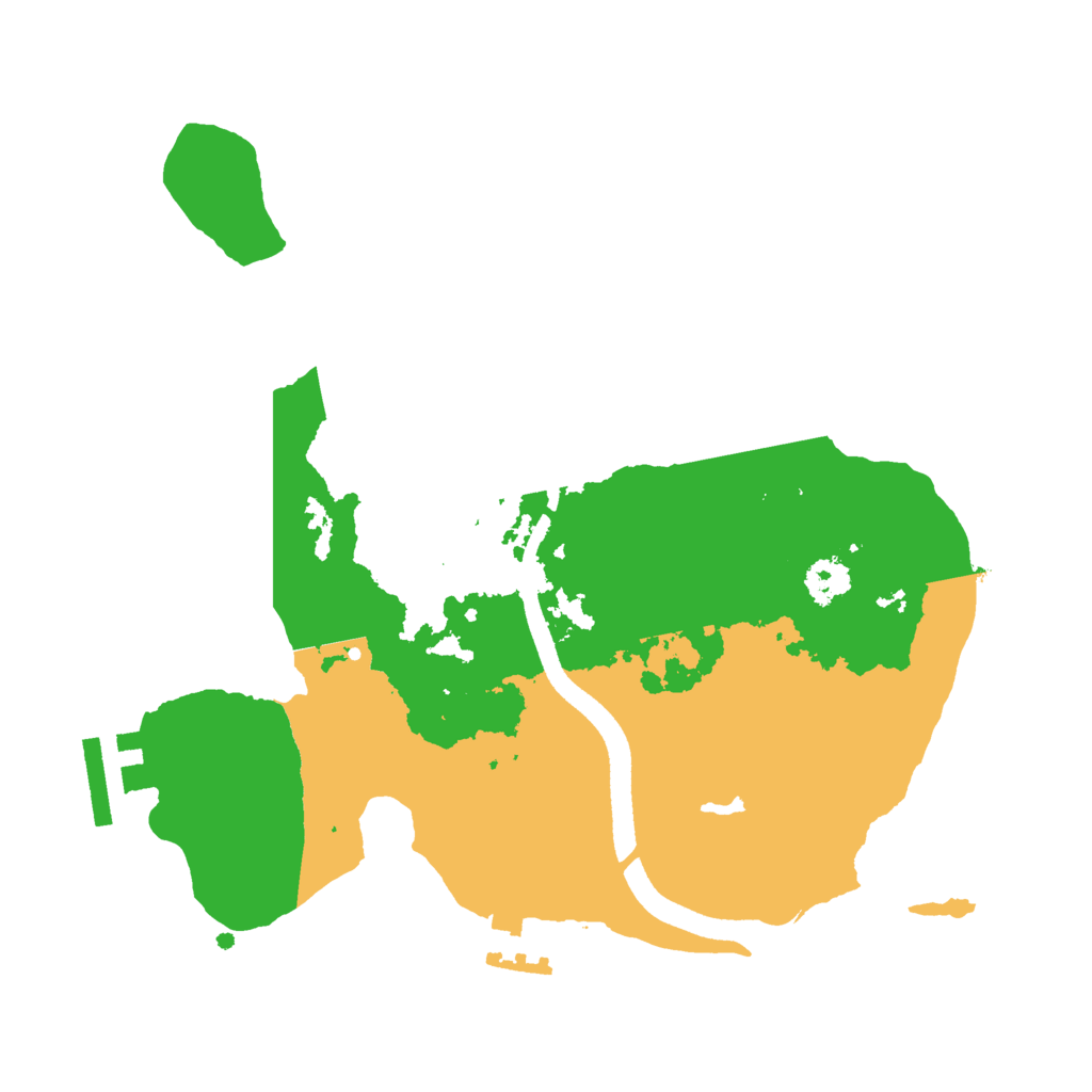 Biome Rust Map: Procedural Map, Size: 2500, Seed: 123567