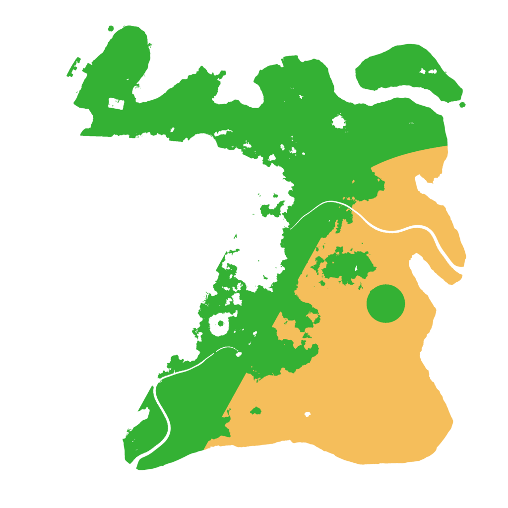 Biome Rust Map: Procedural Map, Size: 3500, Seed: 1094595149