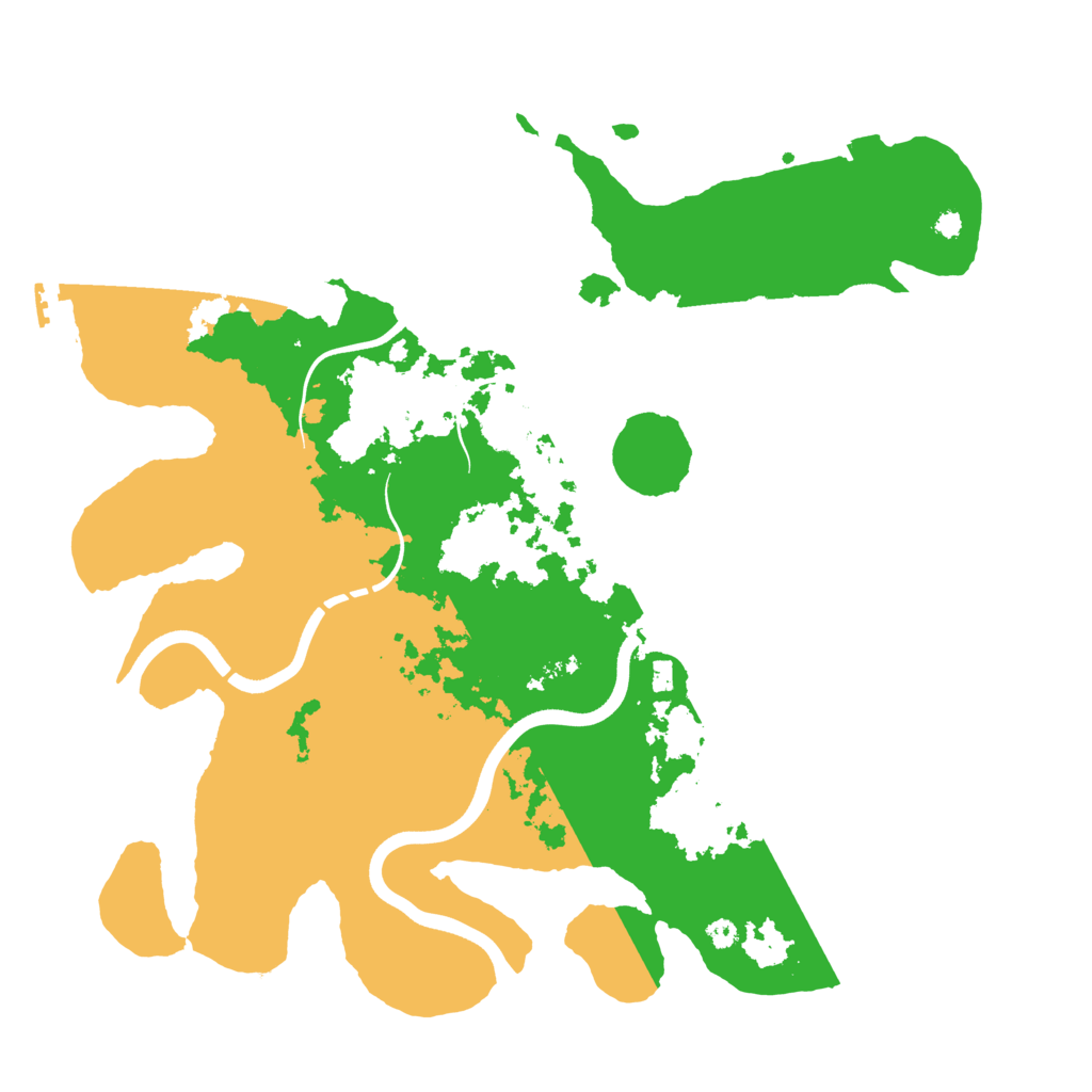 Biome Rust Map: Procedural Map, Size: 3750, Seed: 516515615