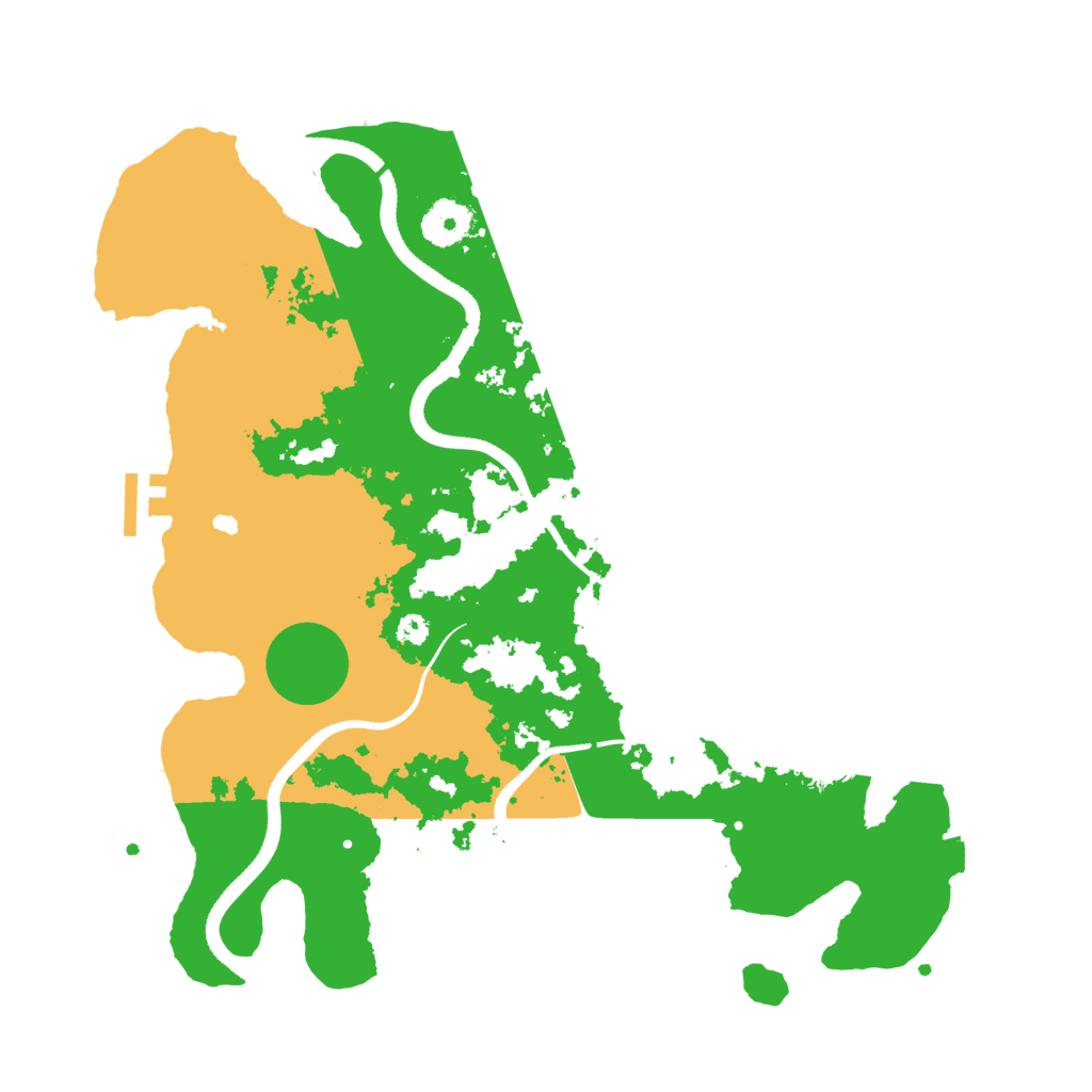 Biome Rust Map: Procedural Map, Size: 3500, Seed: 26969