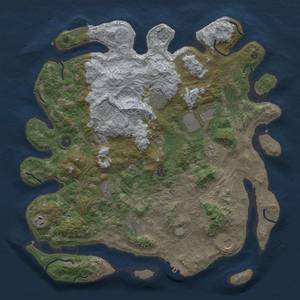 Thumbnail Rust Map: Procedural Map, Size: 4250, Seed: 576670530, 19 Monuments