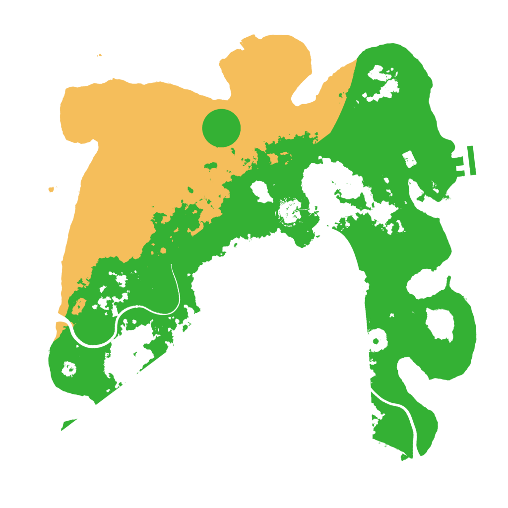 Biome Rust Map: Procedural Map, Size: 3500, Seed: 1971520957