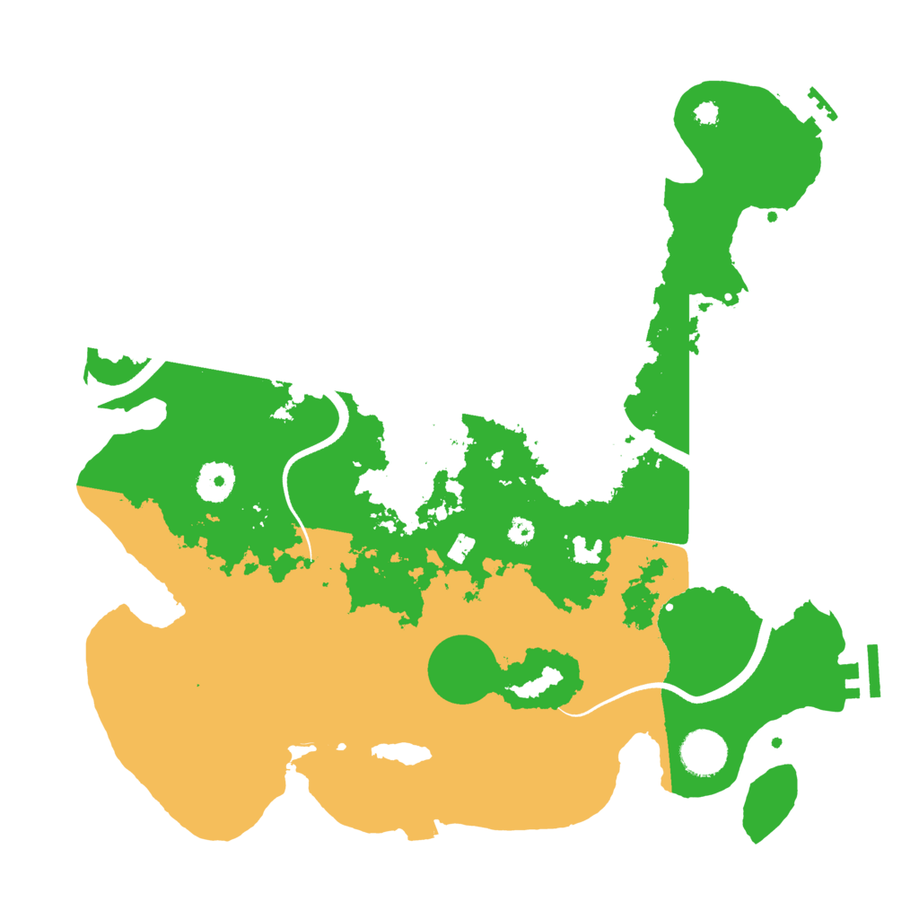 Biome Rust Map: Procedural Map, Size: 3500, Seed: 85298512
