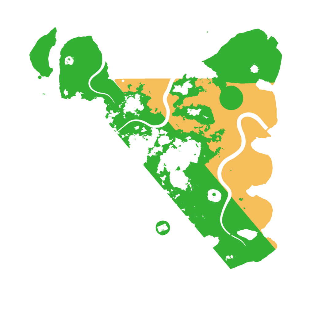 Biome Rust Map: Procedural Map, Size: 3500, Seed: 66247288
