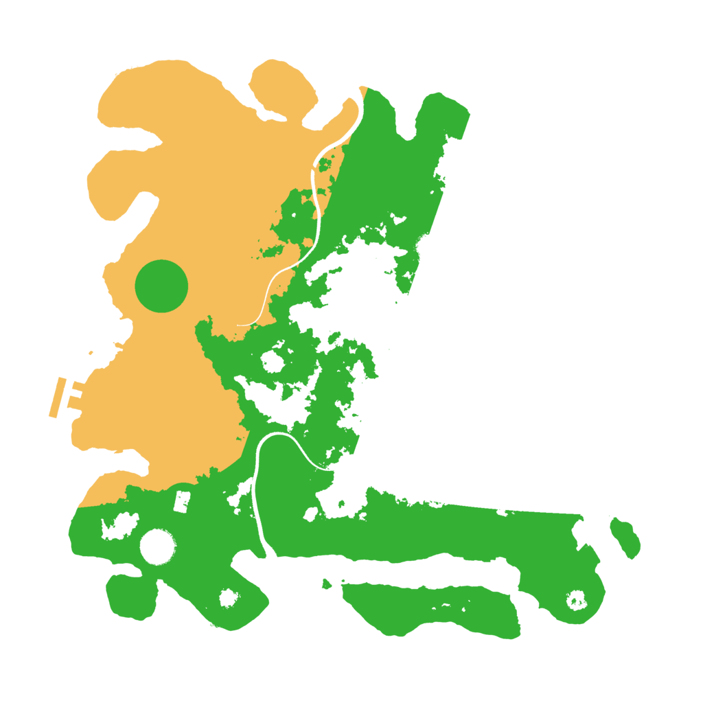 Biome Rust Map: Procedural Map, Size: 3500, Seed: 32557312