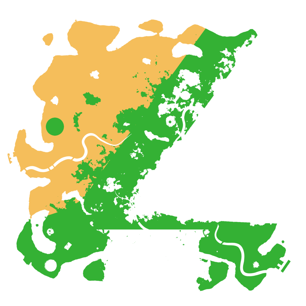 Biome Rust Map: Procedural Map, Size: 4500, Seed: 728018233