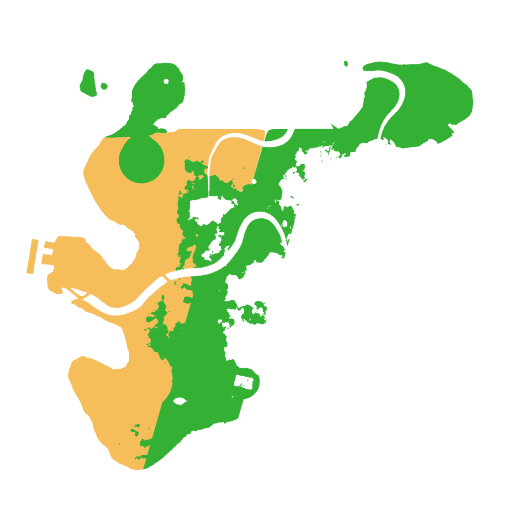 Biome Rust Map: Procedural Map, Size: 3000, Seed: 1435