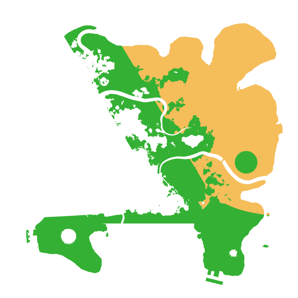 Biome Rust Map: Procedural Map, Size: 3500, Seed: 996551529