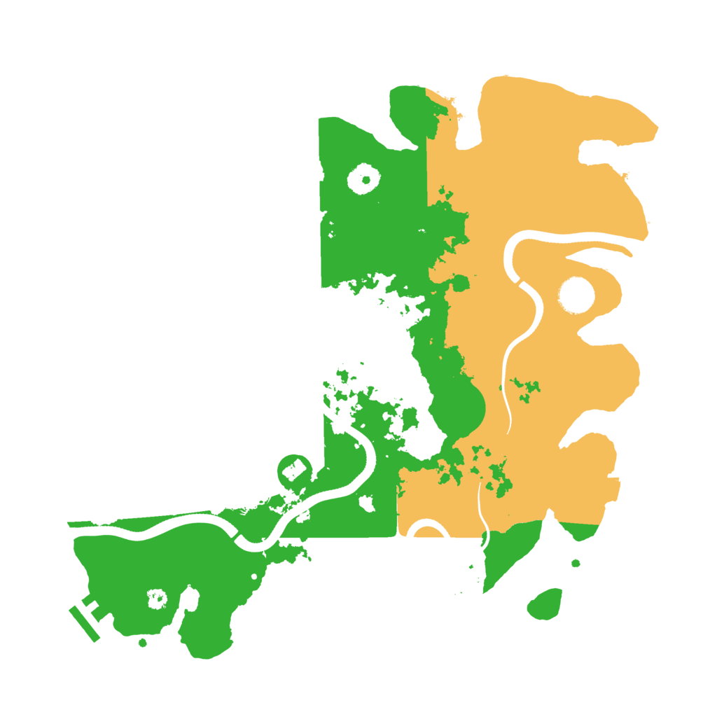 Biome Rust Map: Procedural Map, Size: 3500, Seed: 75475162