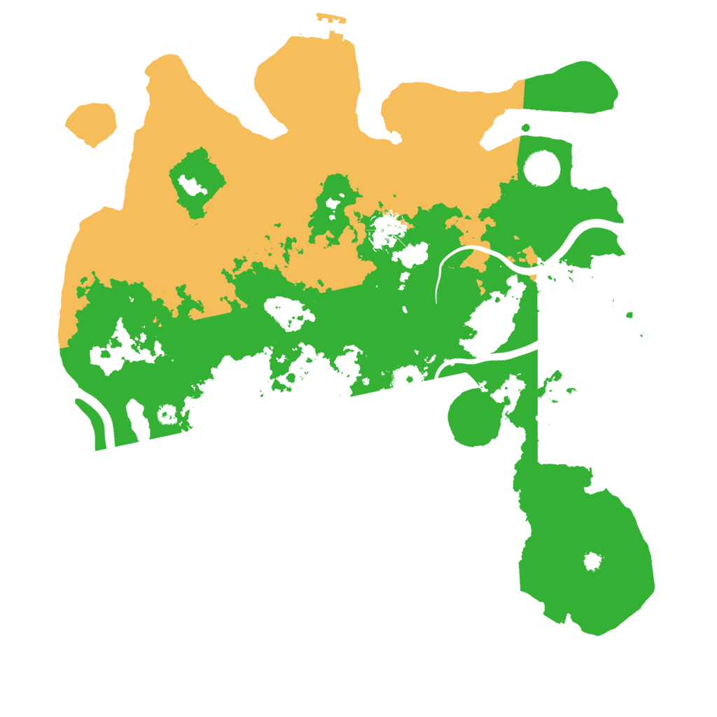 Biome Rust Map: Procedural Map, Size: 3600, Seed: 1829493164