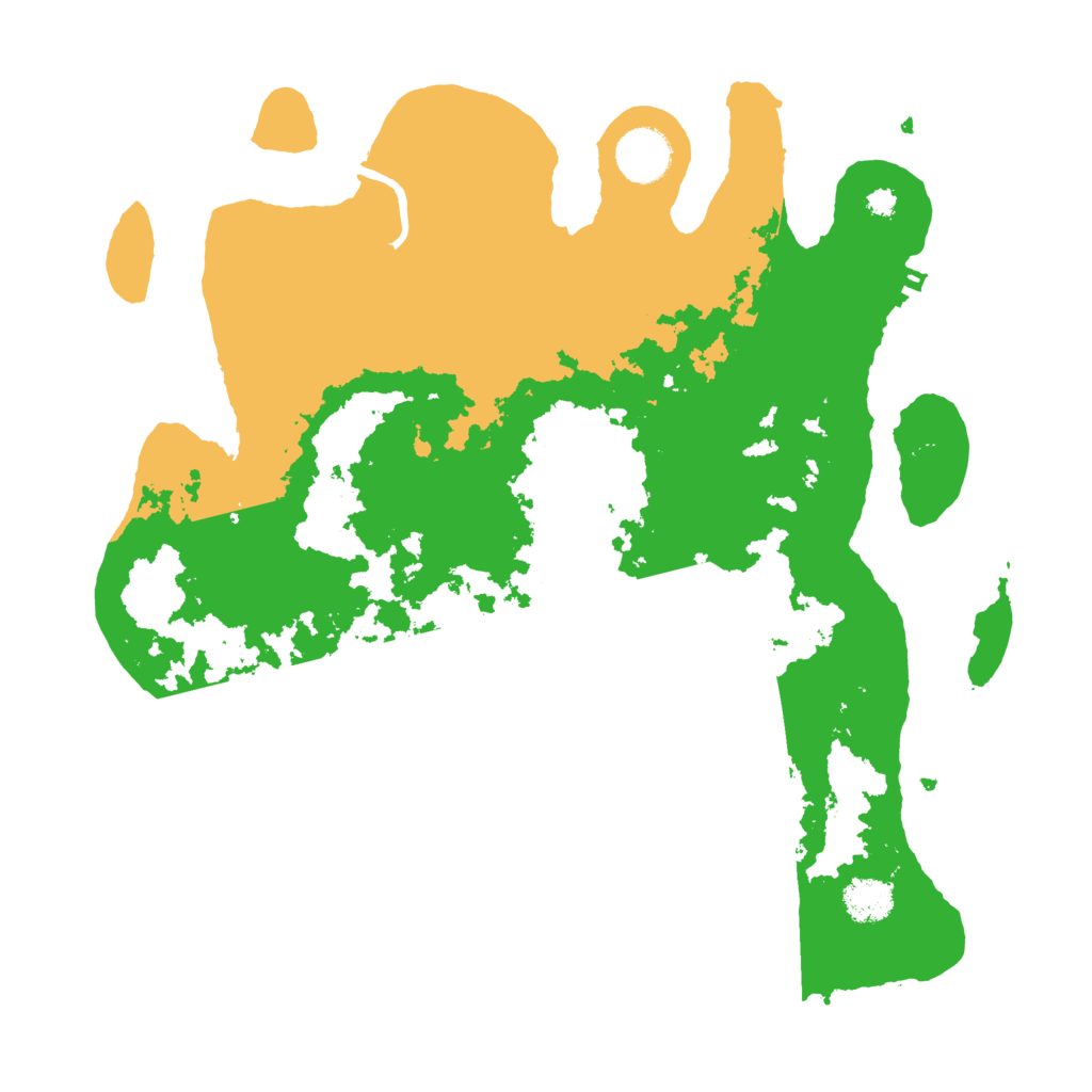 Biome Rust Map: Procedural Map, Size: 3500, Seed: 57587477