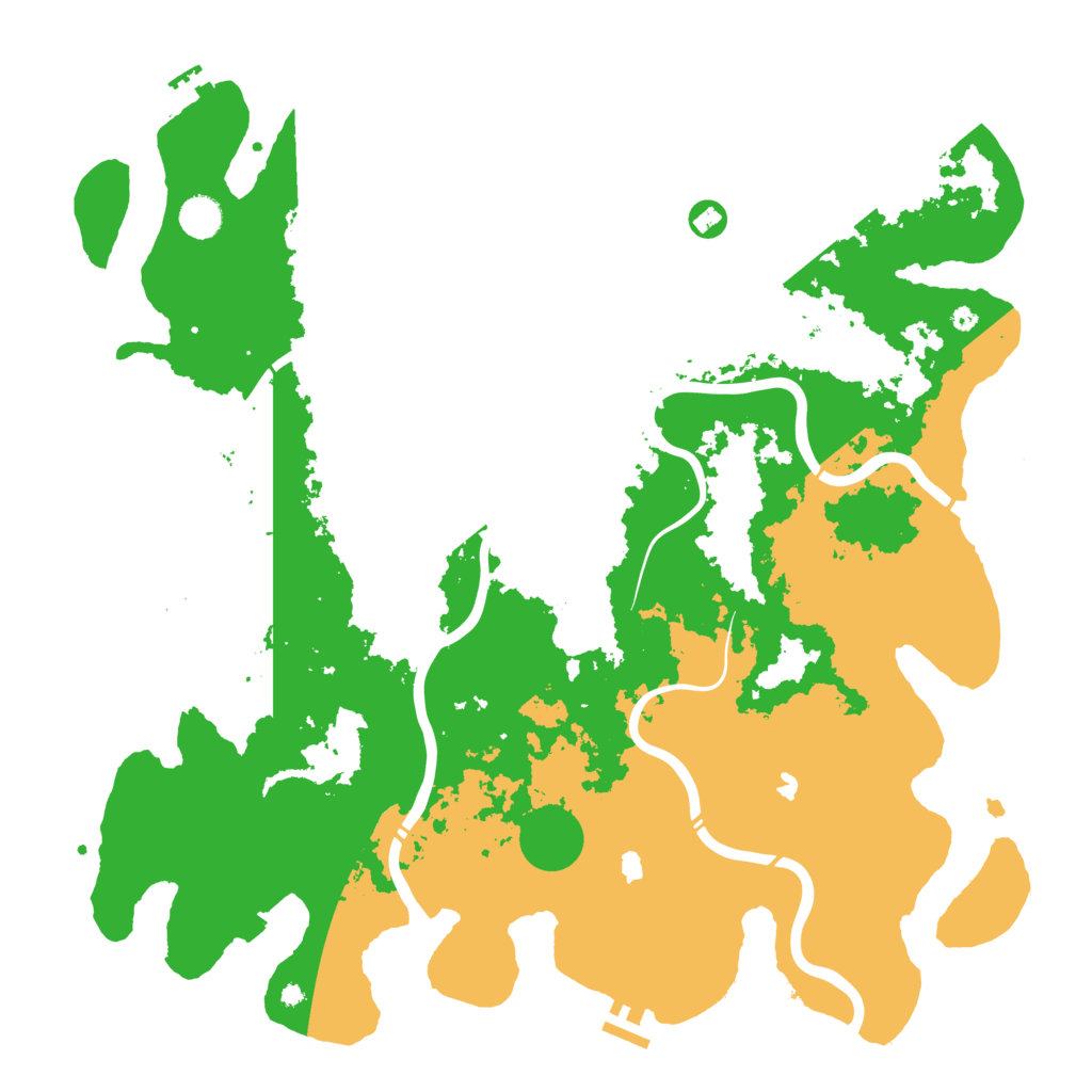 Biome Rust Map: Procedural Map, Size: 4500, Seed: 651189456