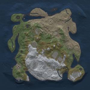 Thumbnail Rust Map: Procedural Map, Size: 3500, Seed: 47045854, 18 Monuments