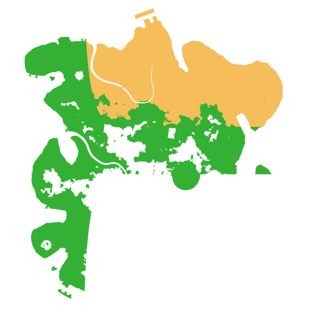 Biome Rust Map: Procedural Map, Size: 3200, Seed: 34521239