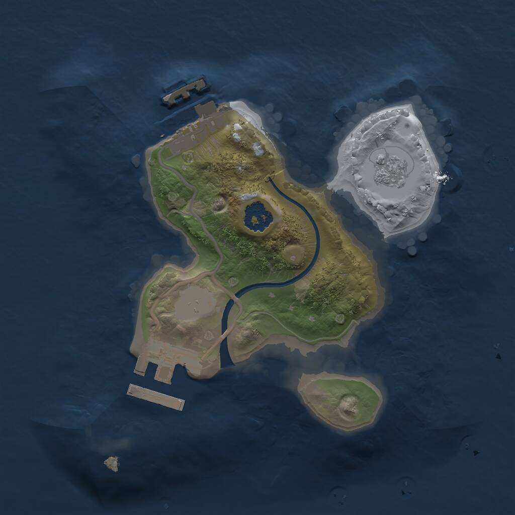 Rust Map: Procedural Map, Size: 1800, Seed: 1313106895, 4 Monuments