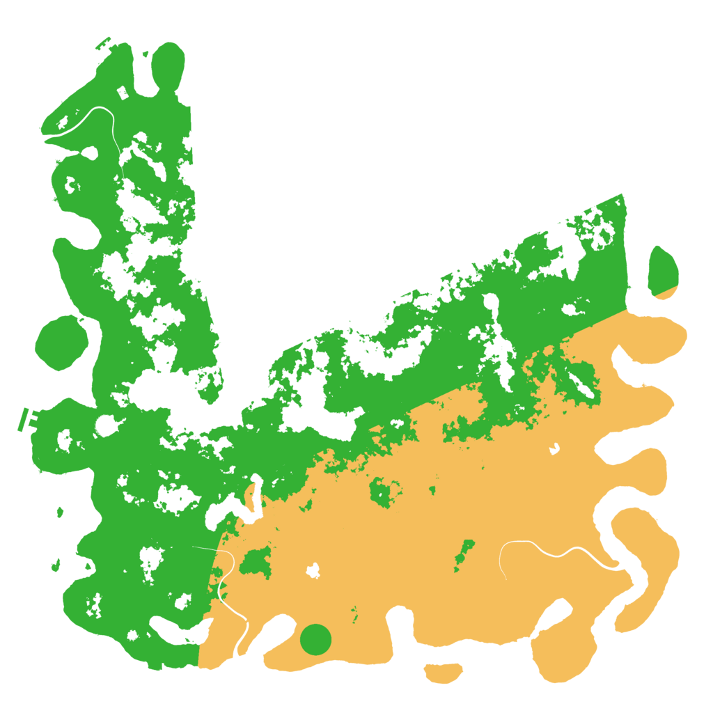 Biome Rust Map: Procedural Map, Size: 6000, Seed: 126