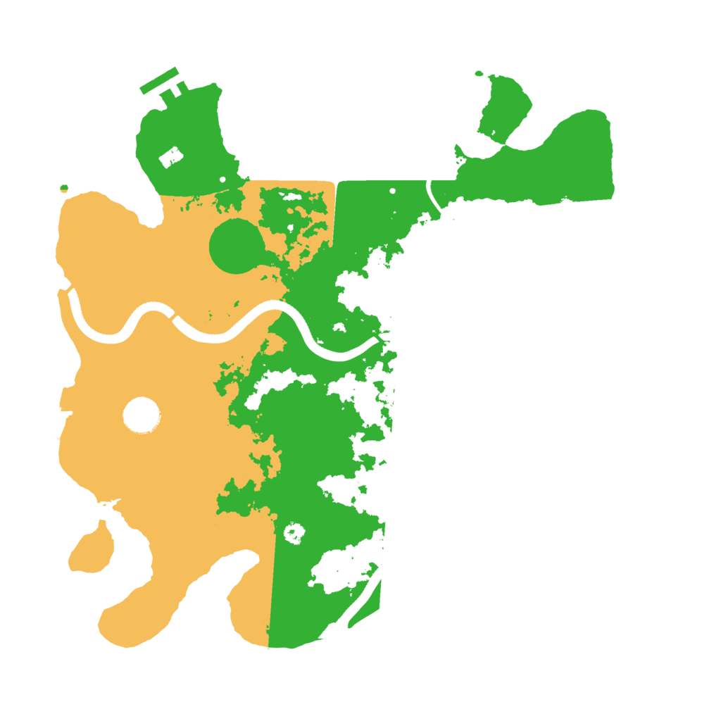 Biome Rust Map: Procedural Map, Size: 3500, Seed: 73574110