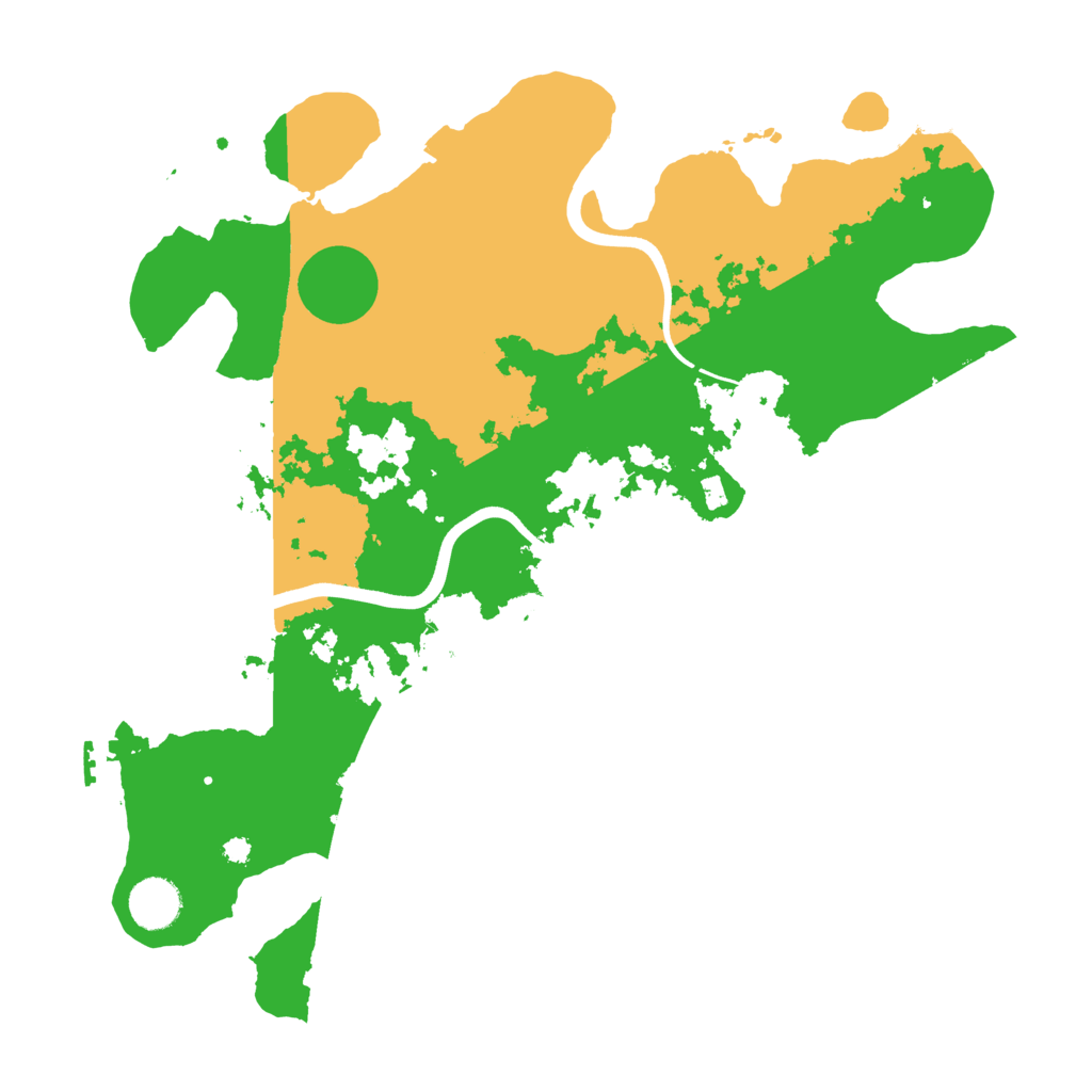 Biome Rust Map: Procedural Map, Size: 3700, Seed: 9752489