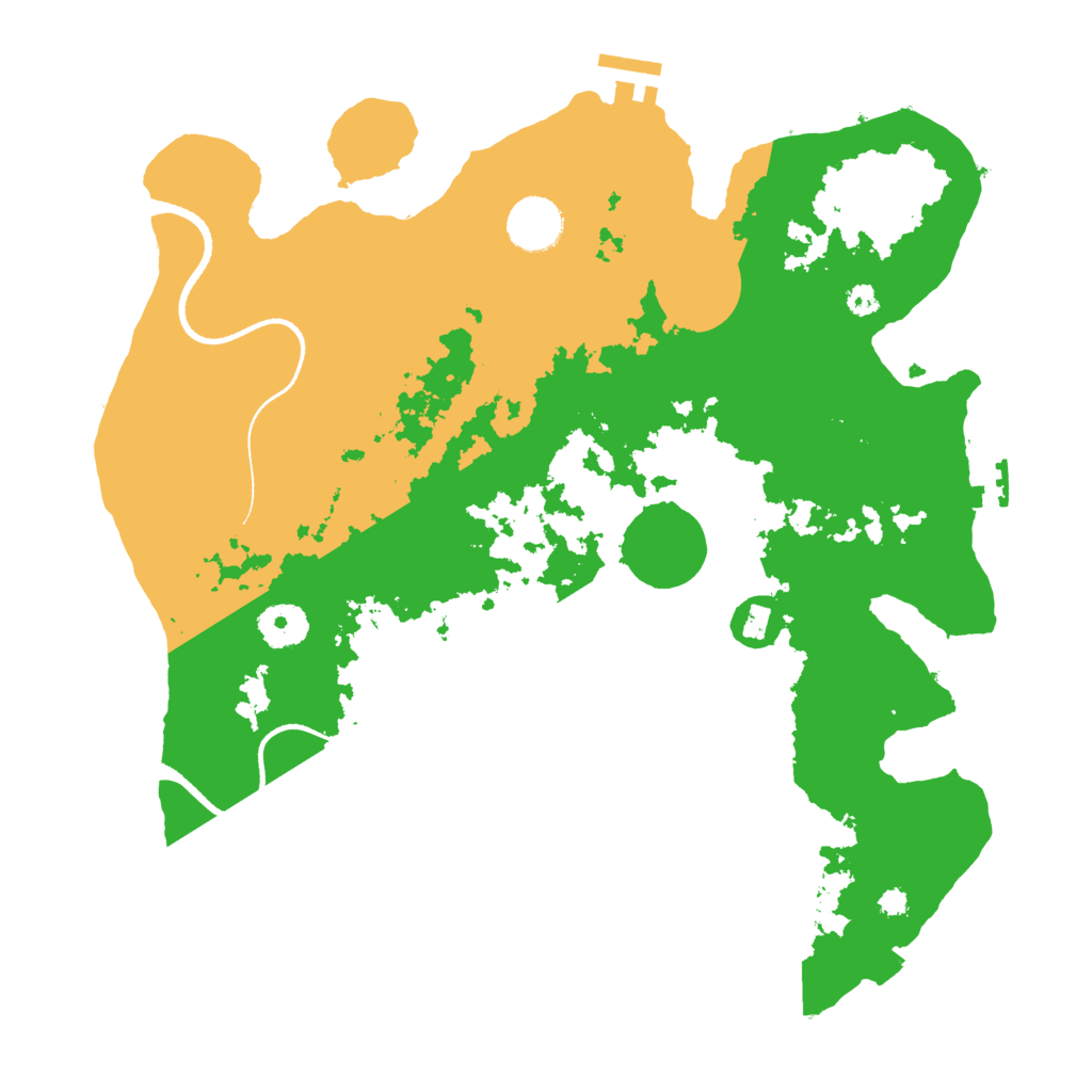 Biome Rust Map: Procedural Map, Size: 3500, Seed: 93444114