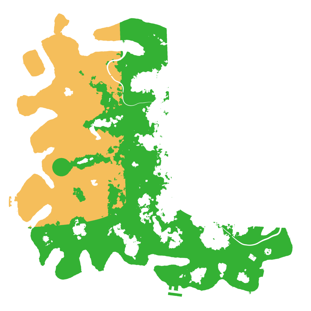 Biome Rust Map: Procedural Map, Size: 4500, Seed: 74286982