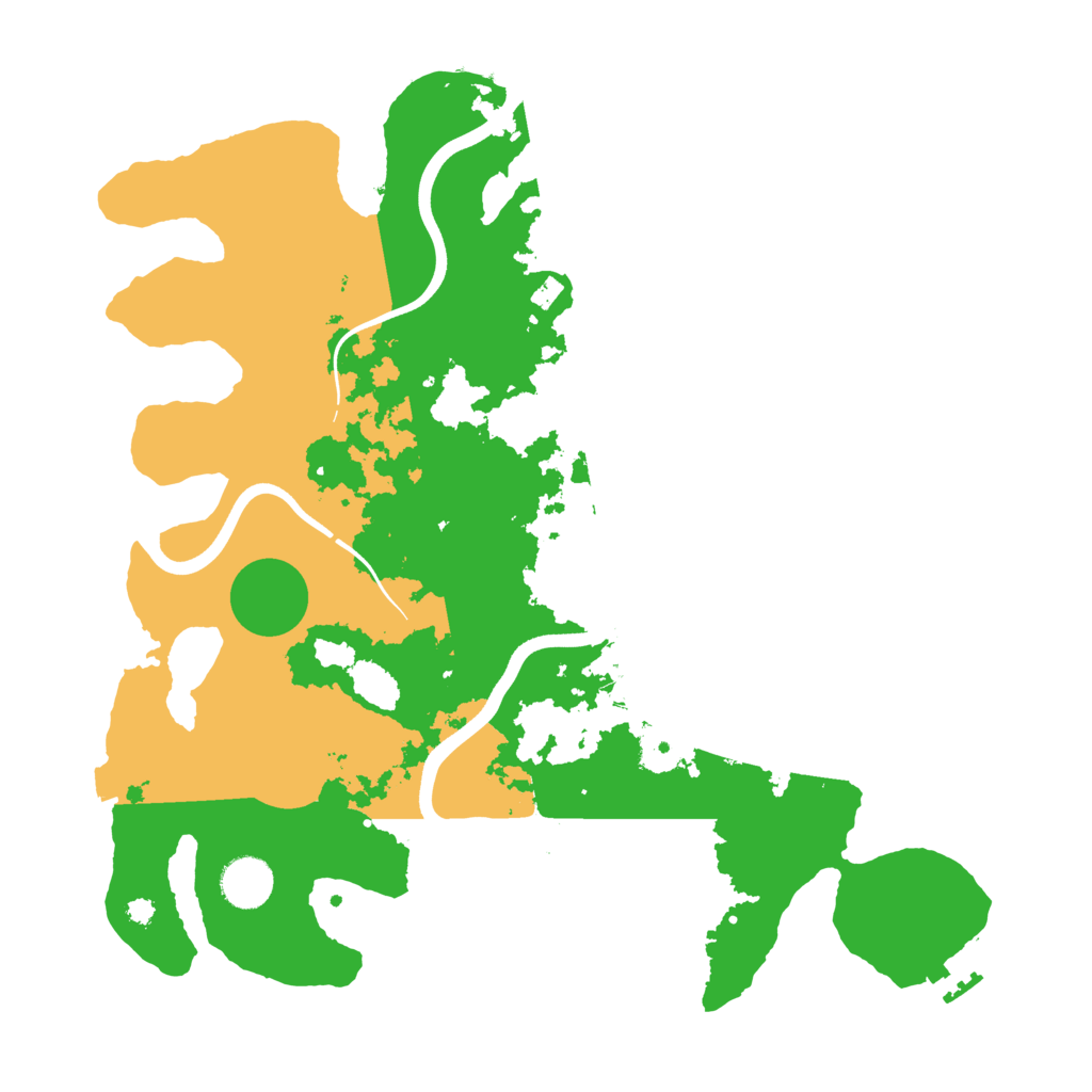 Biome Rust Map: Procedural Map, Size: 3700, Seed: 1758412856