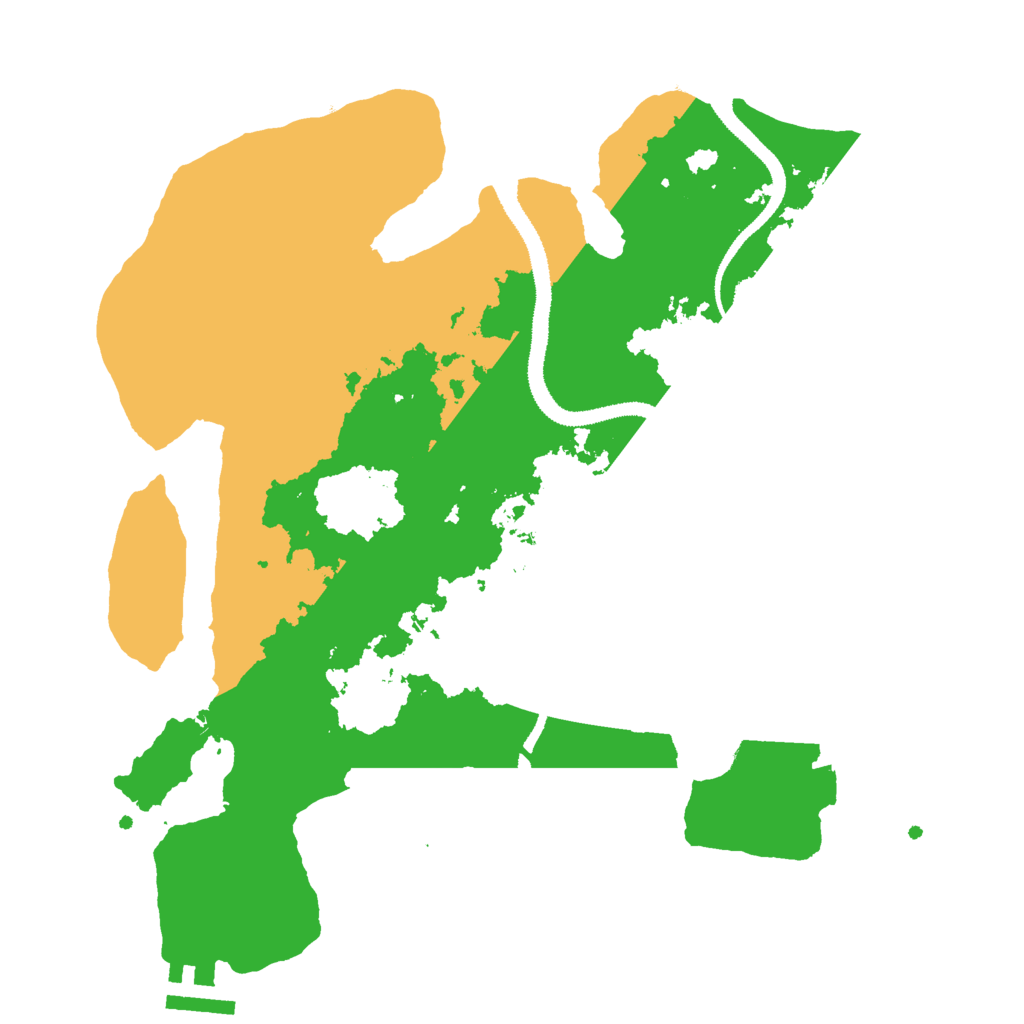 Biome Rust Map: Procedural Map, Size: 3000, Seed: 20915