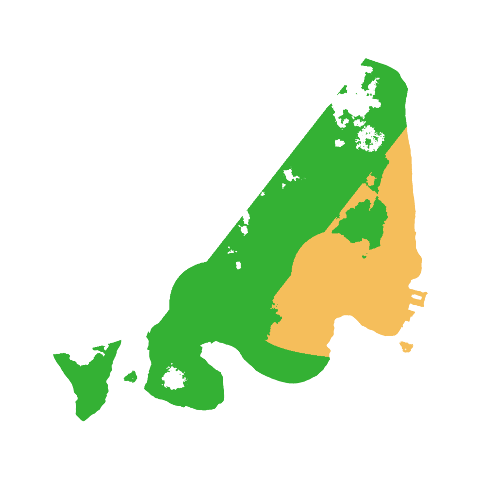 Biome Rust Map: Procedural Map, Size: 2000, Seed: 3215487