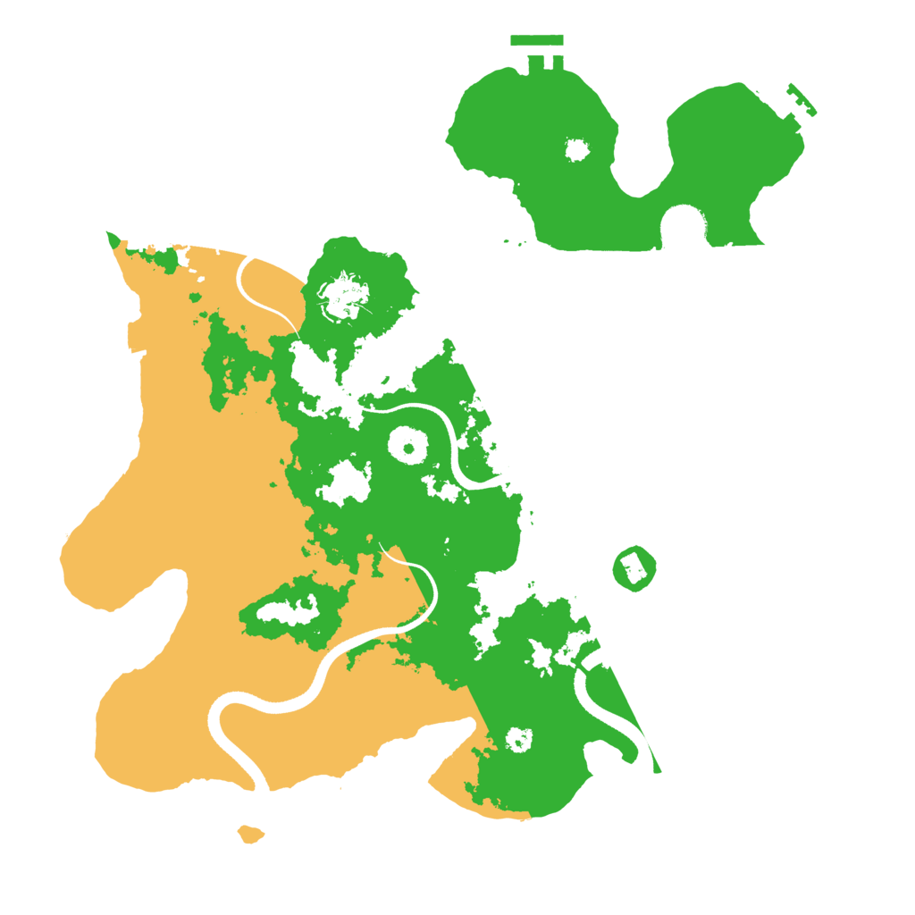 Biome Rust Map: Procedural Map, Size: 3500, Seed: 420878337