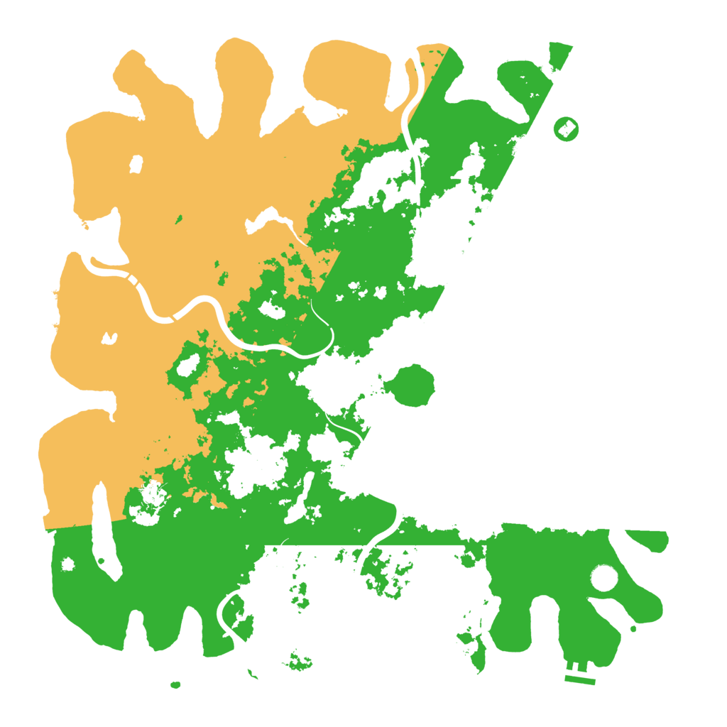 Biome Rust Map: Procedural Map, Size: 4800, Seed: 5555