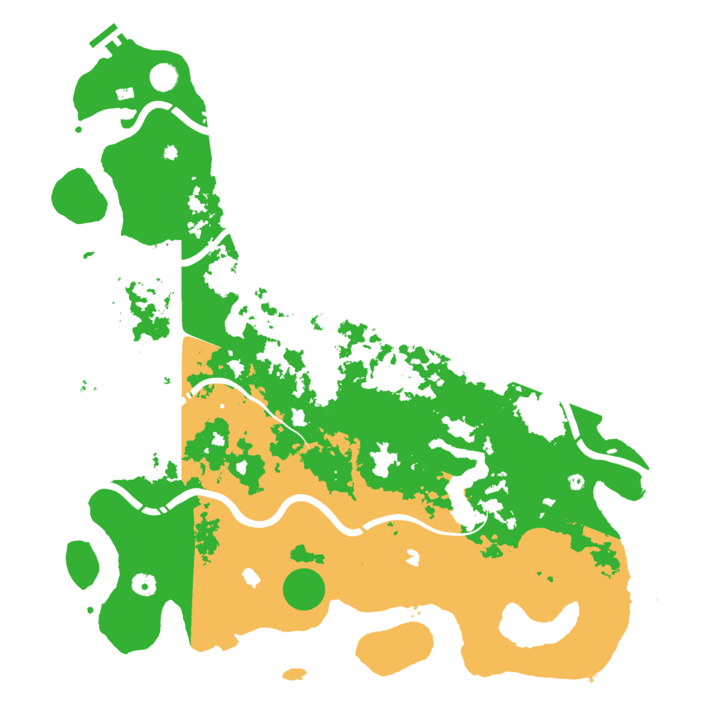 Biome Rust Map: Procedural Map, Size: 4550, Seed: 523112