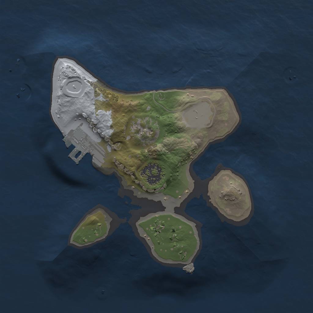 Rust Map: Procedural Map, Size: 1500, Seed: 1560889796, 5 Monuments