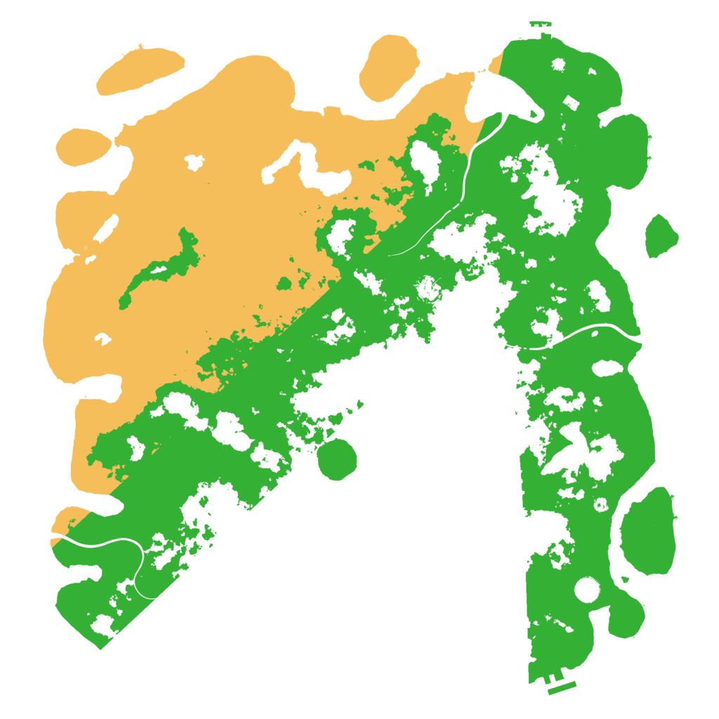 Biome Rust Map: Procedural Map, Size: 5000, Seed: 1843551315