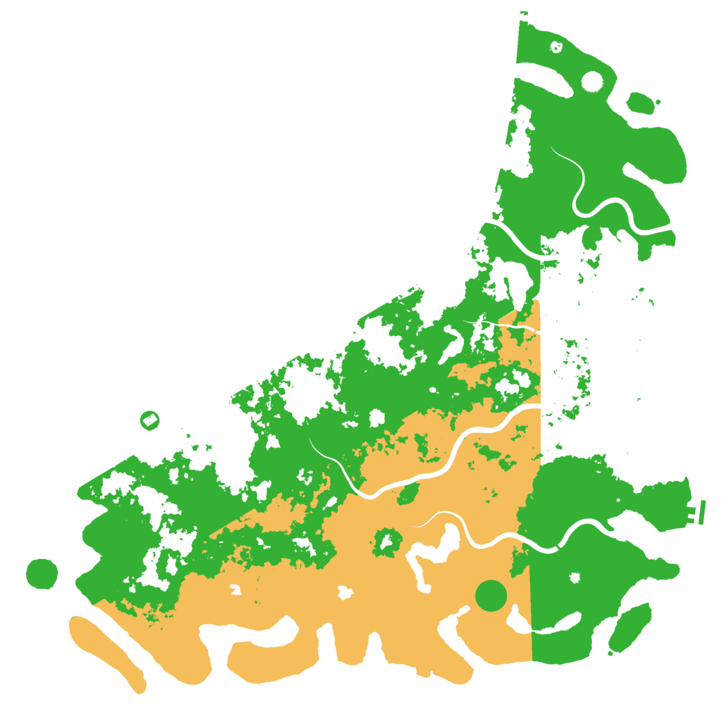 Biome Rust Map: Procedural Map, Size: 6000, Seed: 1466310835
