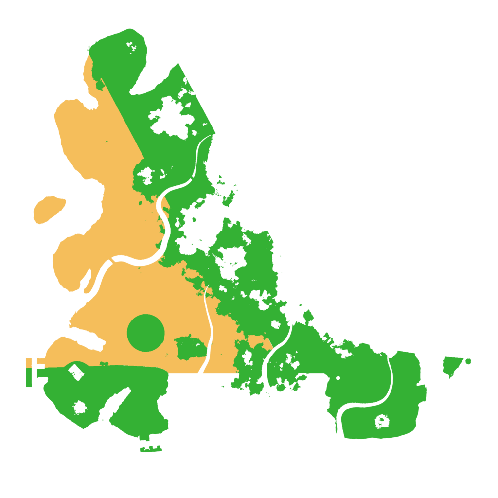 Biome Rust Map: Procedural Map, Size: 3500, Seed: 1134021304
