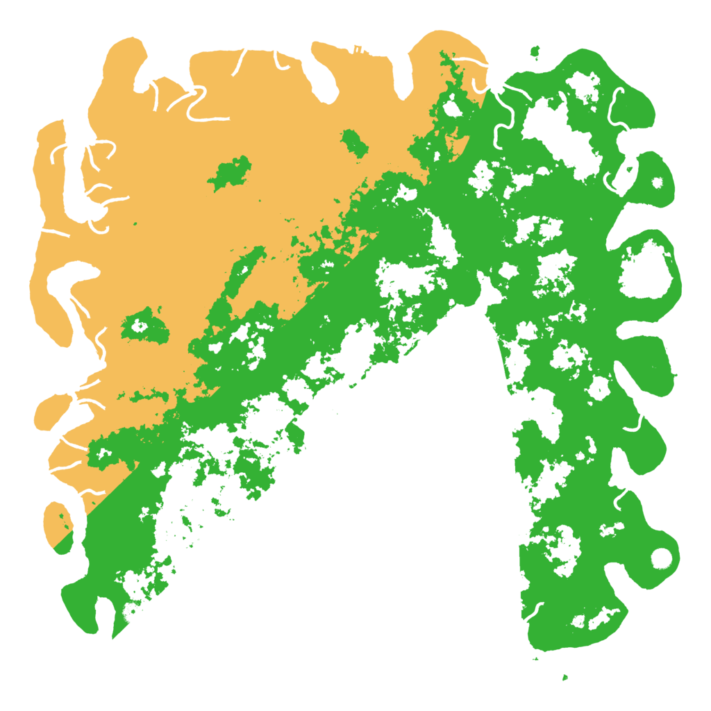 Biome Rust Map: Procedural Map, Size: 6000, Seed: 954888