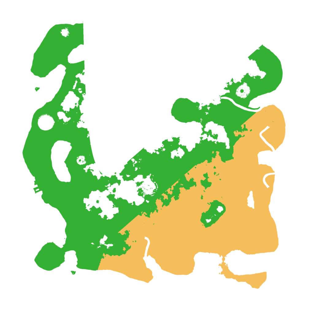 Biome Rust Map: Procedural Map, Size: 3500, Seed: 414798439