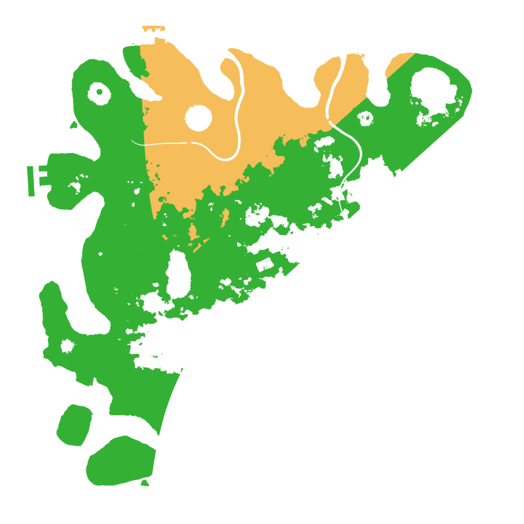 Biome Rust Map: Procedural Map, Size: 3500, Seed: 111267