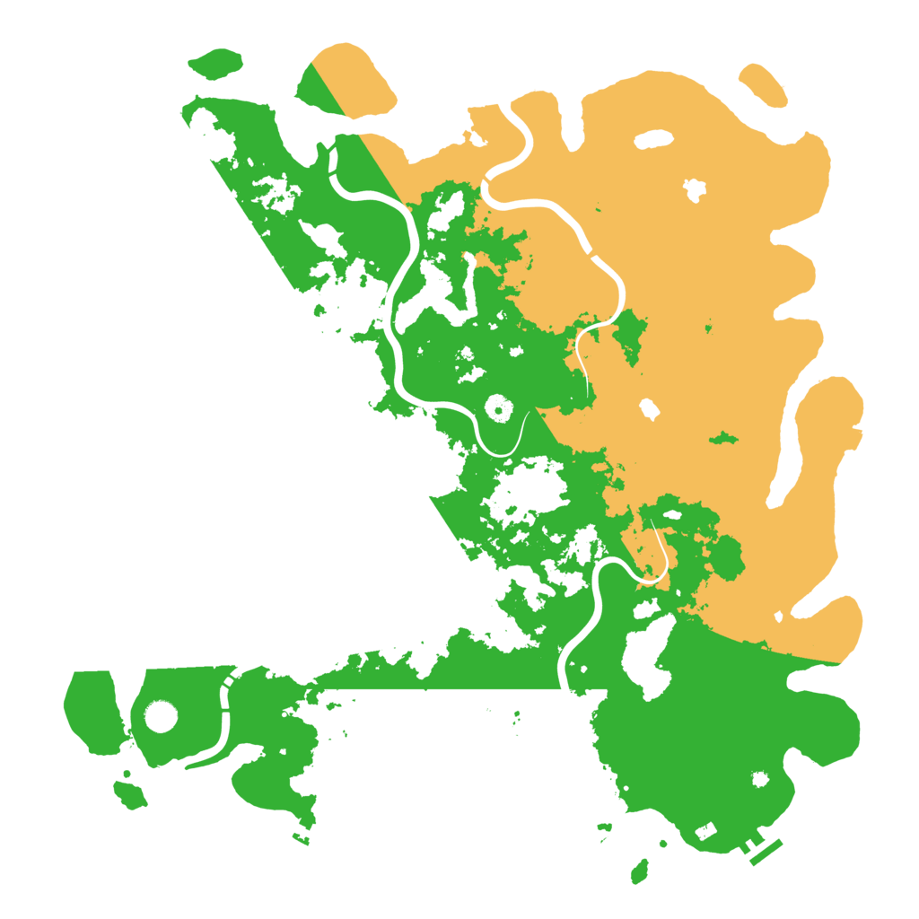 Biome Rust Map: Procedural Map, Size: 5000, Seed: 2099850009