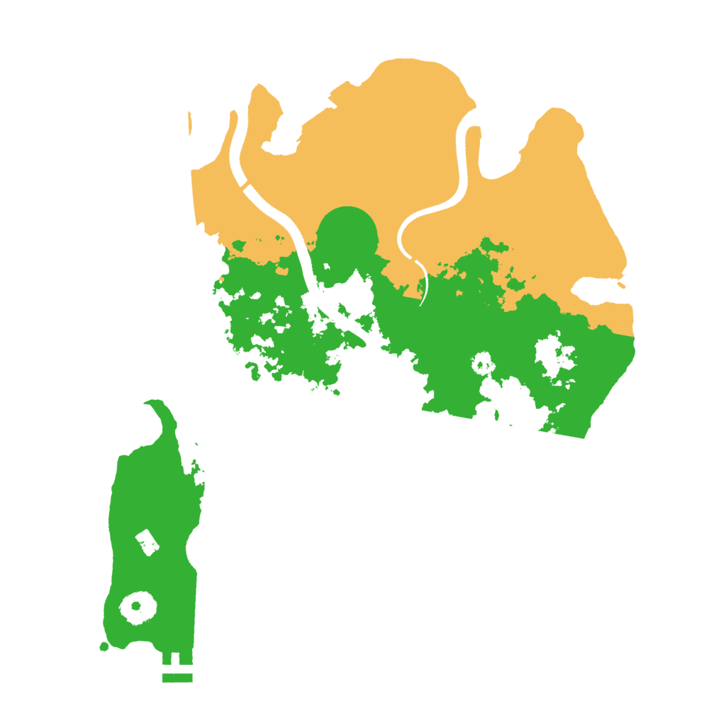 Biome Rust Map: Procedural Map, Size: 3200, Seed: 1216342867
