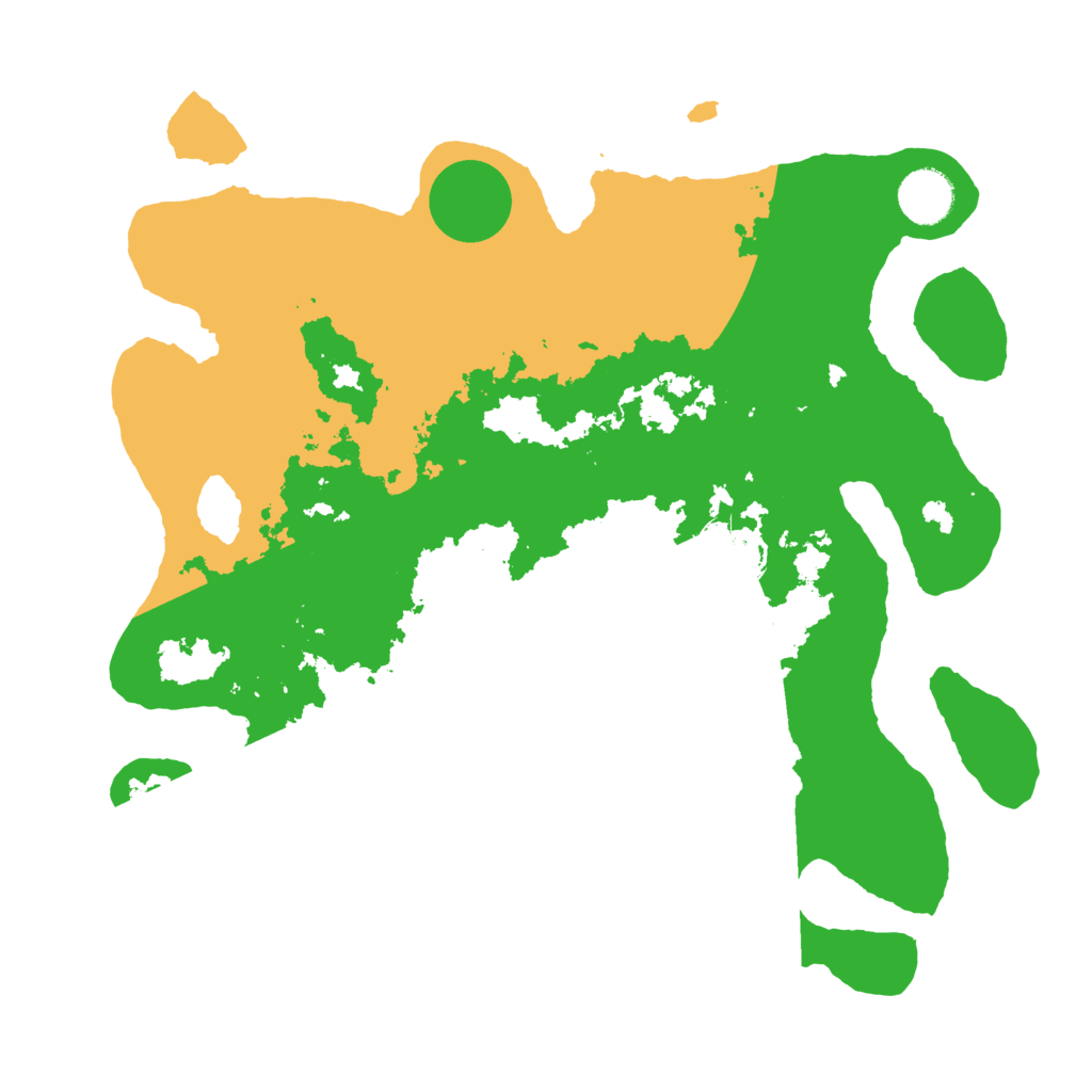 Biome Rust Map: Barren, Size: 3500, Seed: 120