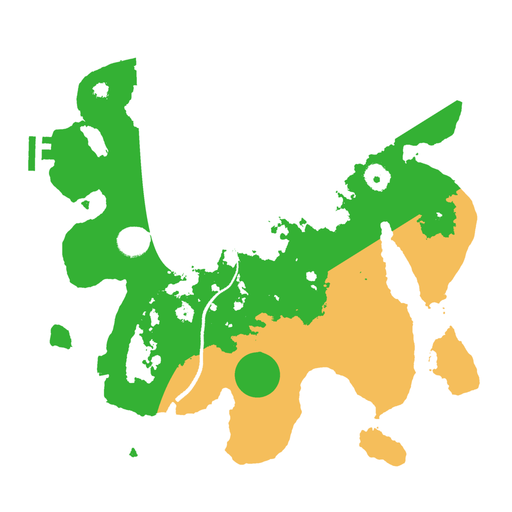 Biome Rust Map: Procedural Map, Size: 3000, Seed: 2028774008