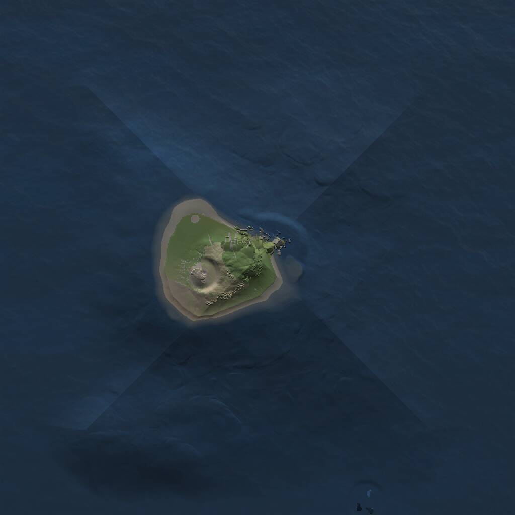 Rust Map: Procedural Map, Size: 1000, Seed: 45353, 1 Monuments