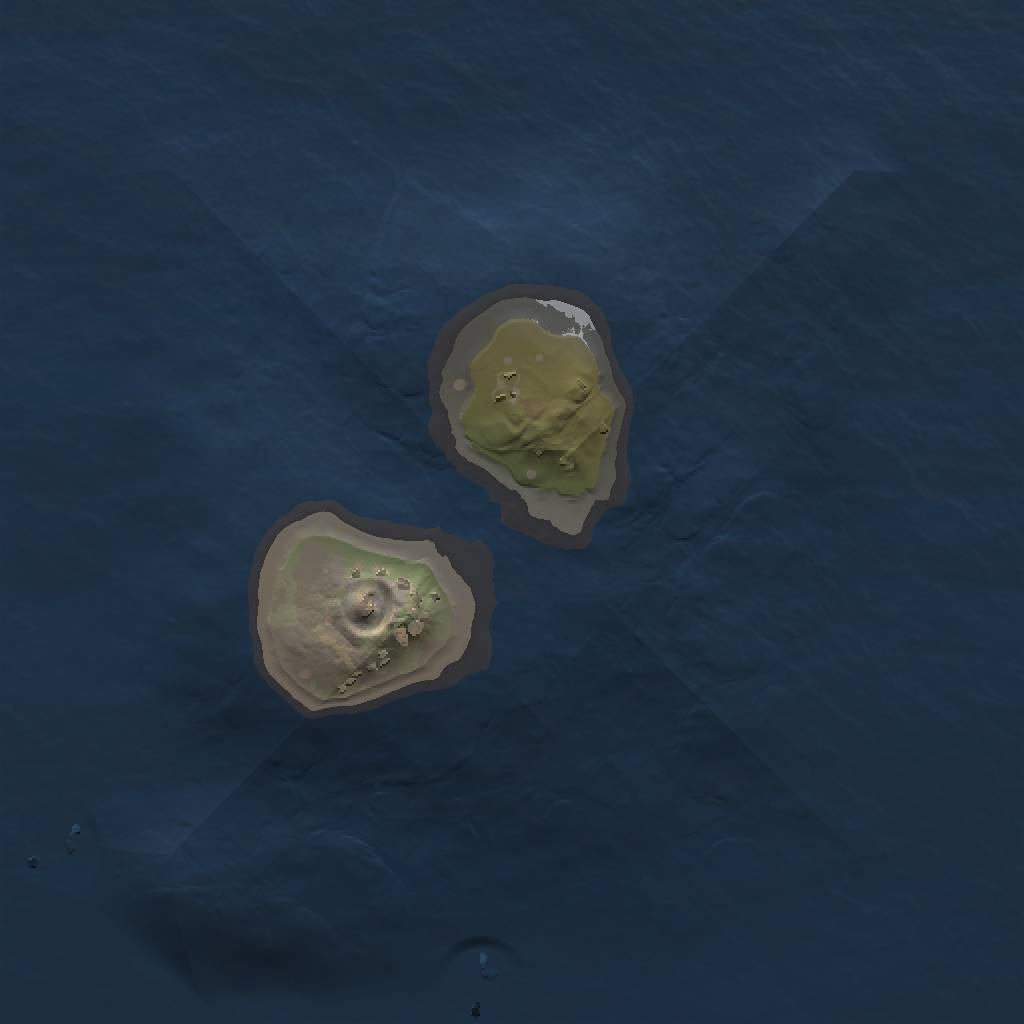 Rust Map: Procedural Map, Size: 1220, Seed: 45353, 3 Monuments