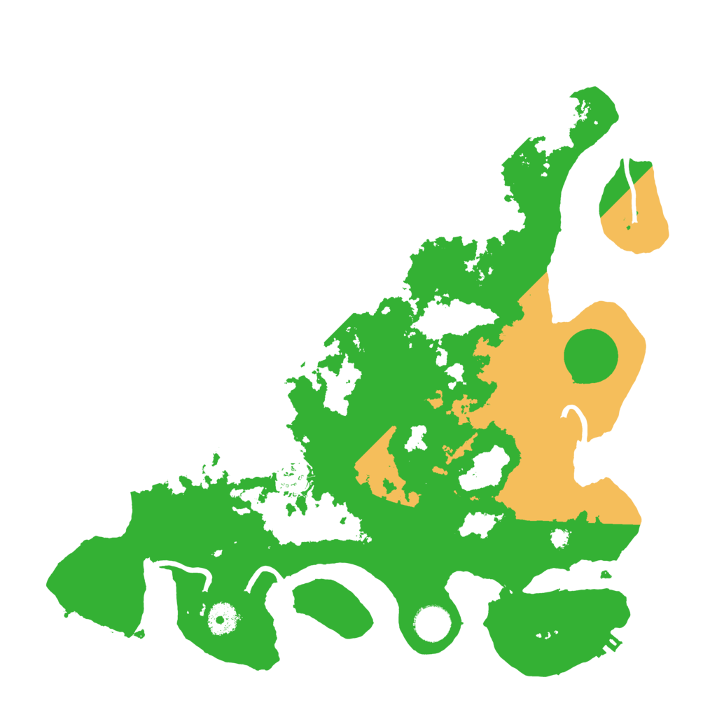 Biome Rust Map: Procedural Map, Size: 3500, Seed: 16064