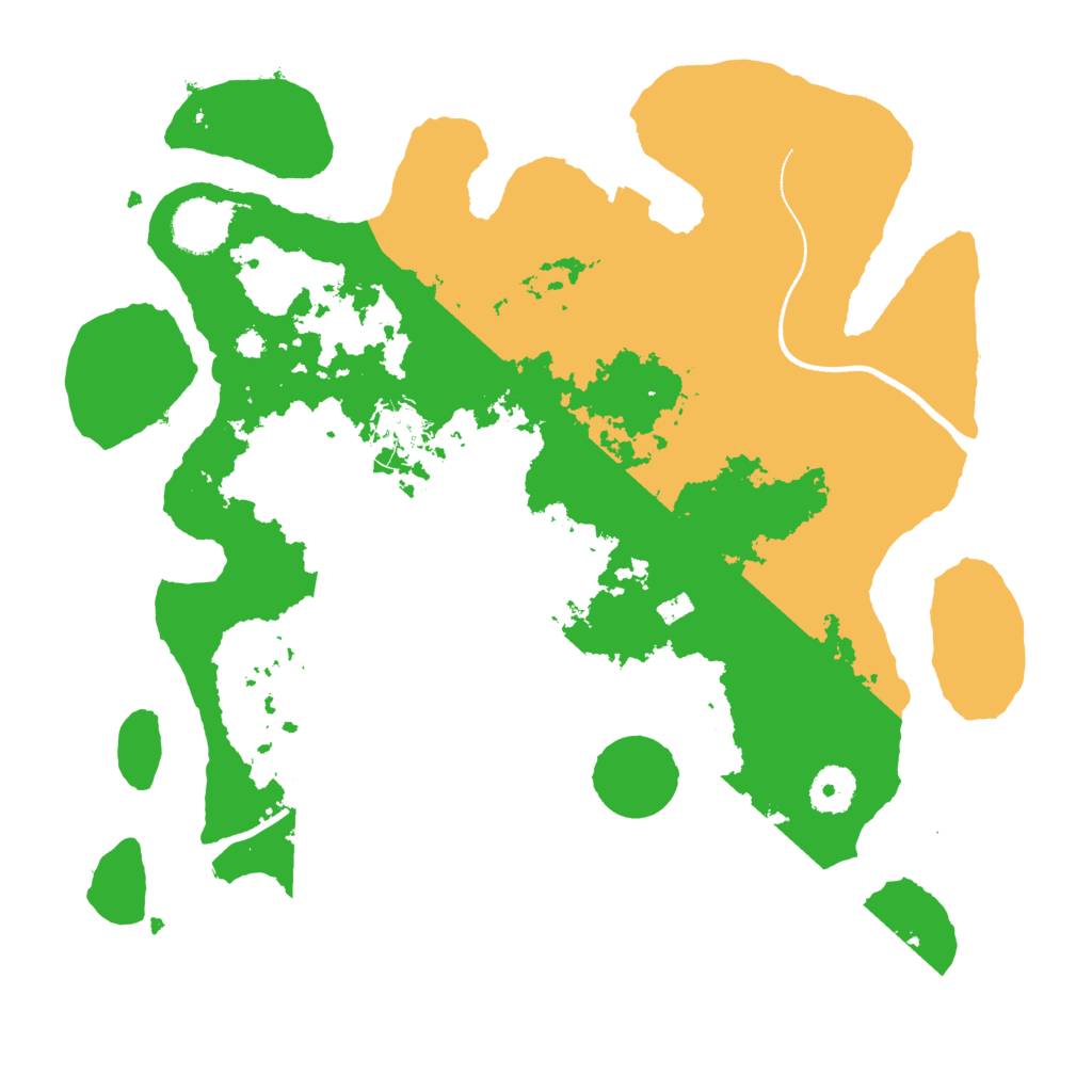 Biome Rust Map: Procedural Map, Size: 3500, Seed: 8241392