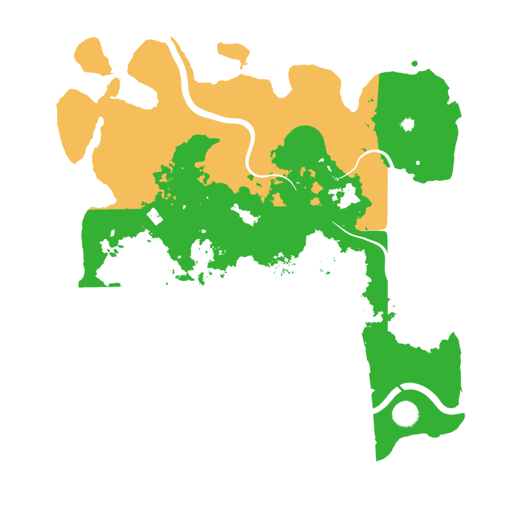 Biome Rust Map: Procedural Map, Size: 3500, Seed: 7032