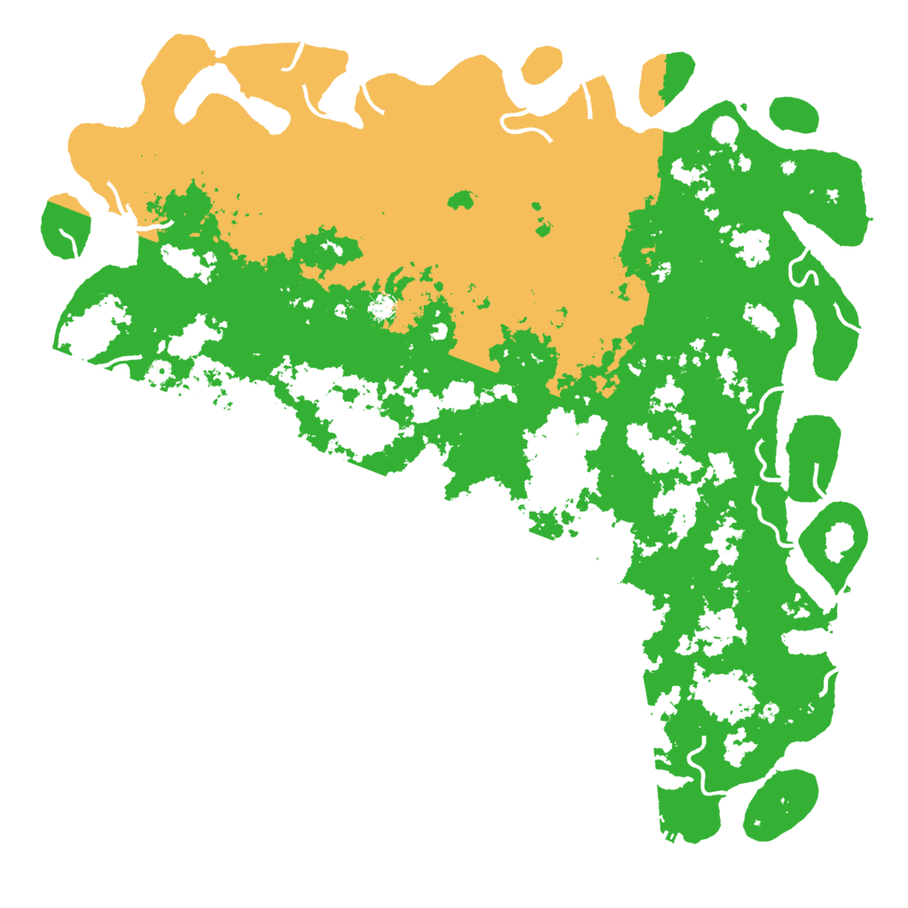 Biome Rust Map: Procedural Map, Size: 6000, Seed: 65114